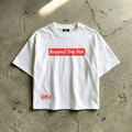 INSPO BEYOND THE VEIL WHITE CROPPED T-SHIRT
