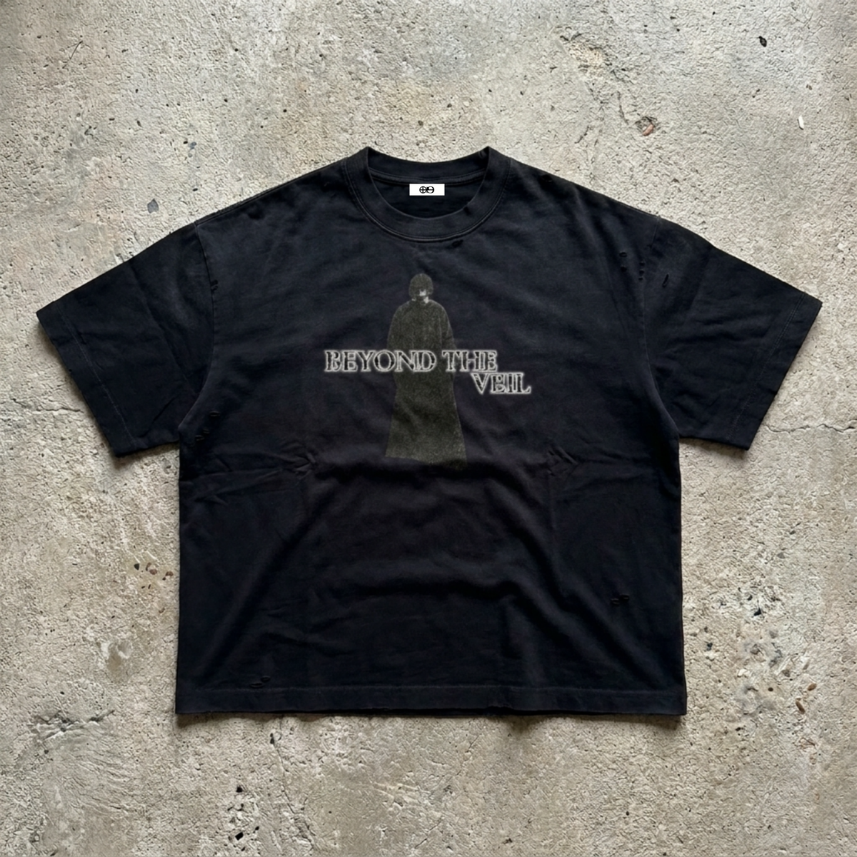 GNOSTA'S "STANDING MAN" VINTAGE DISTRESSED OVERSIZED T-SHIRT