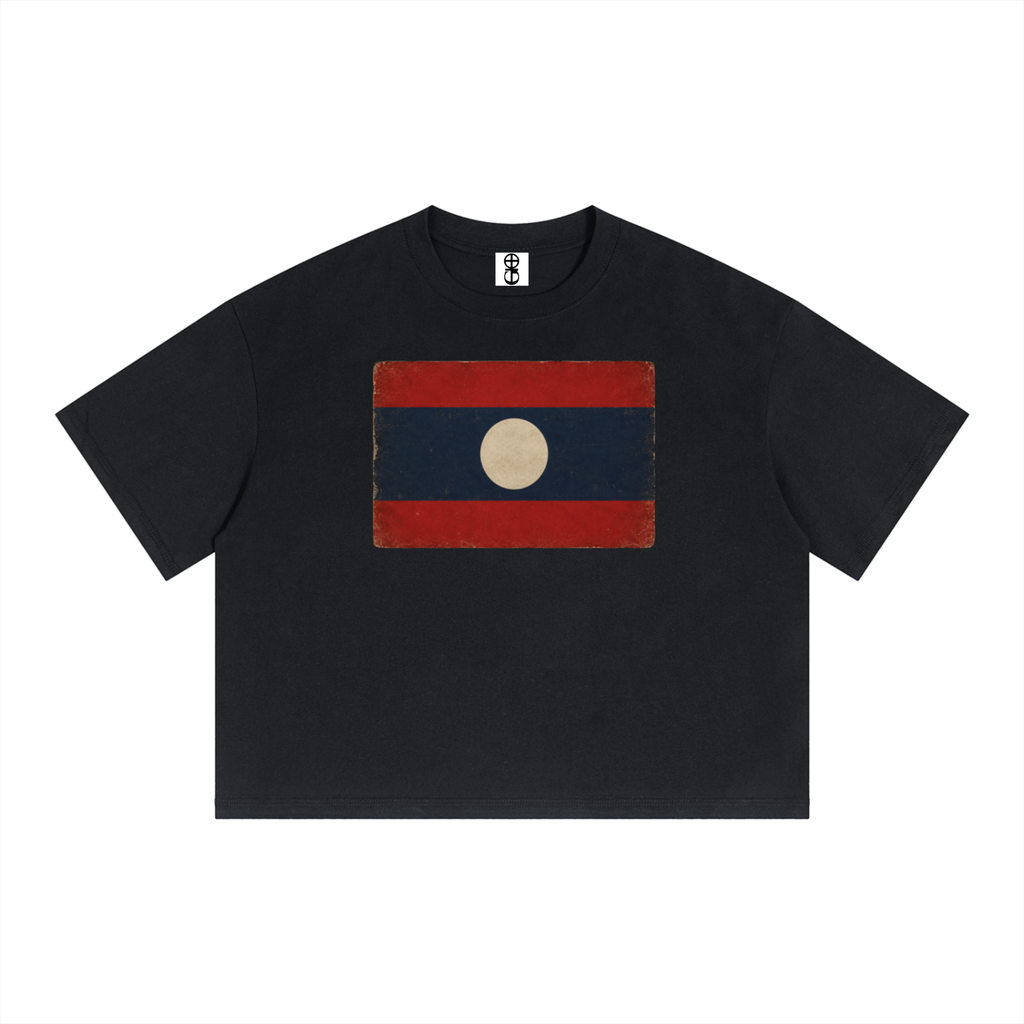GNOSTA "LAOS" CROPPED T-SHIRT